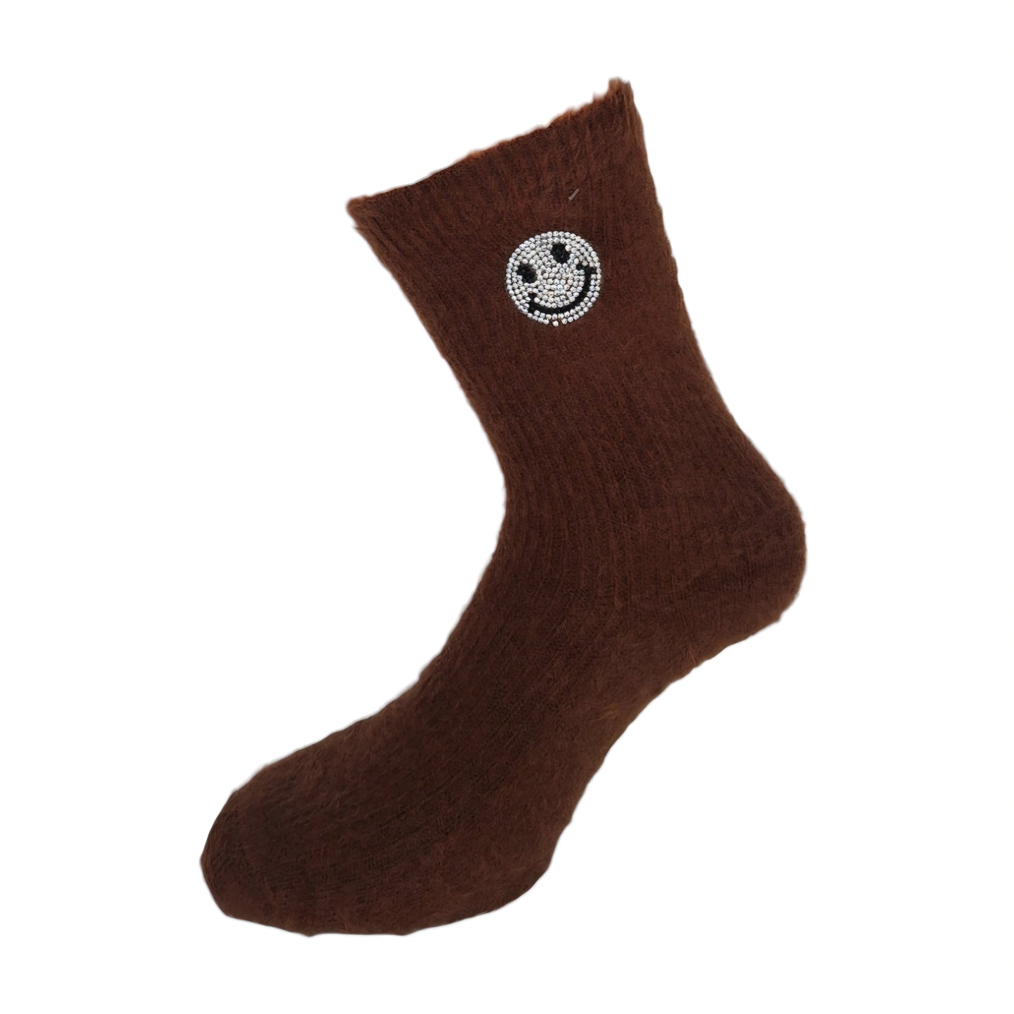 Kuschelsocke Damen Medium Smiley