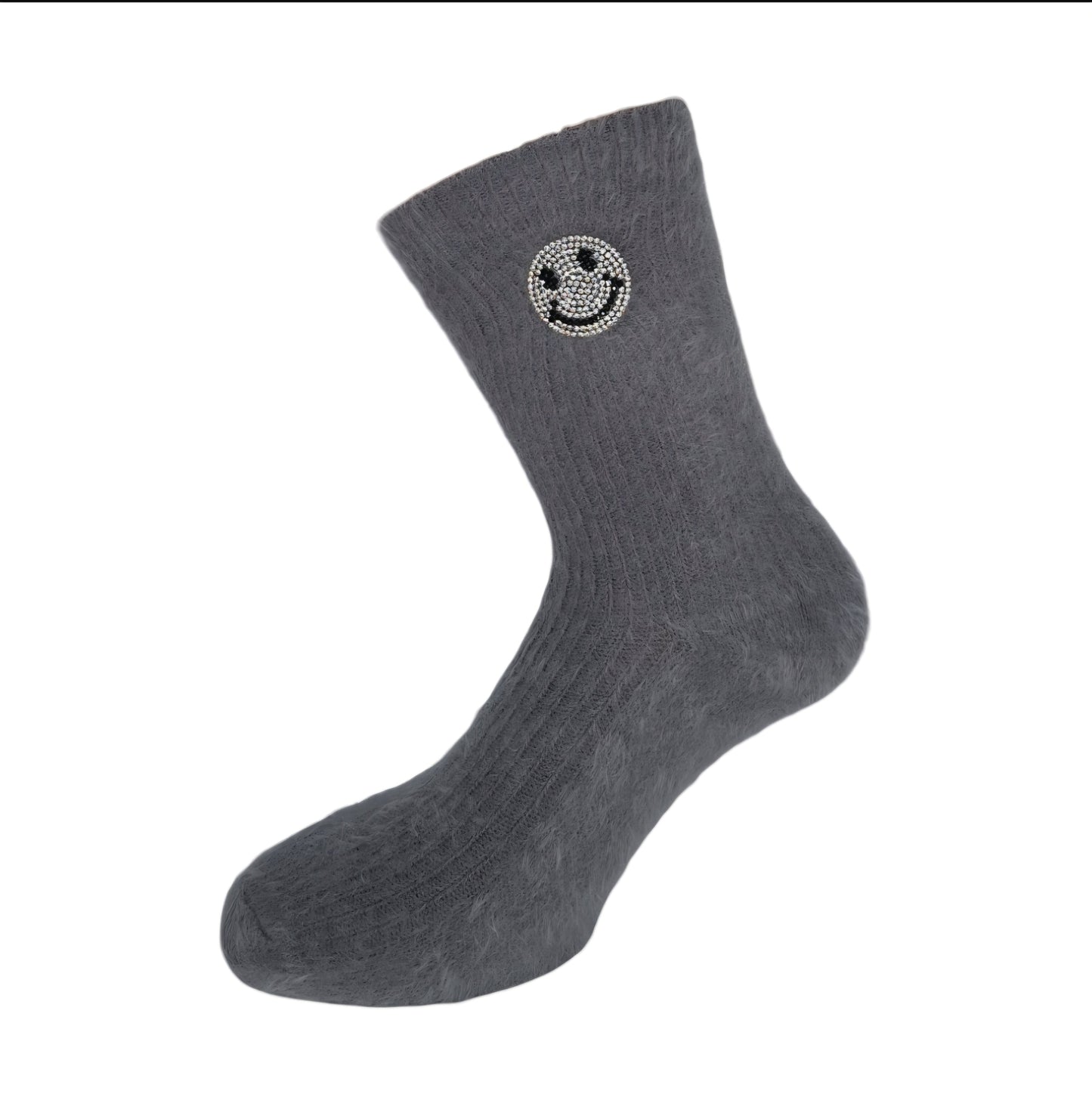 Kuschelsocke Damen Medium Smiley
