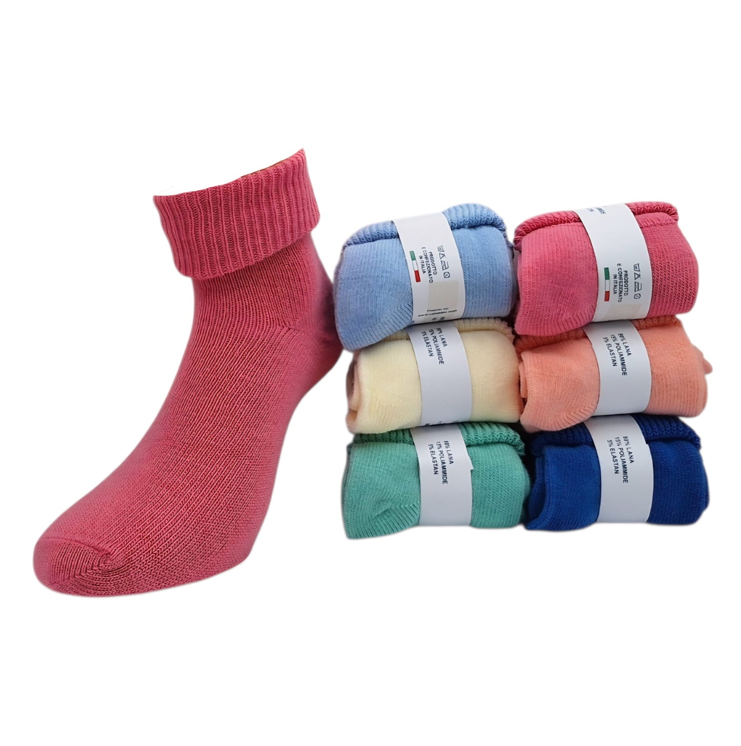 Kuschelsocken Damen Quarter-Kniestrümpfe